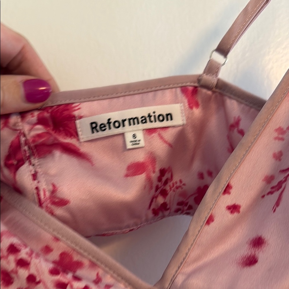 Reformation Poppies Silk Dress - Picture 2 of 9